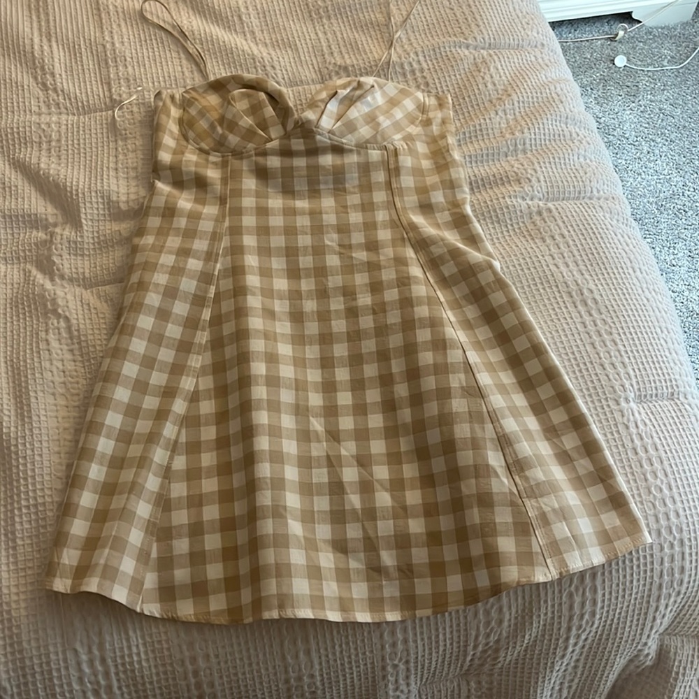 Zara gingham dress